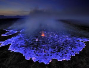 Olivier Grunewald's photography of the blue volcano