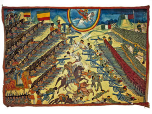 Painting depicting the Battle of Adwa.