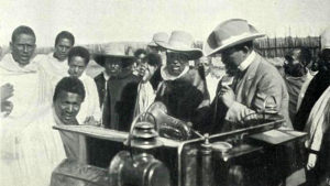 Emperor Menelik II Smiles with His New Car